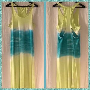 Calvin Klein Tie-Dyed Hi-Low Maxi Dress